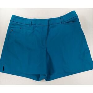 White House Black Market The 5 in Short Sz 10 Teal Capsule Classic Preppy WHBM